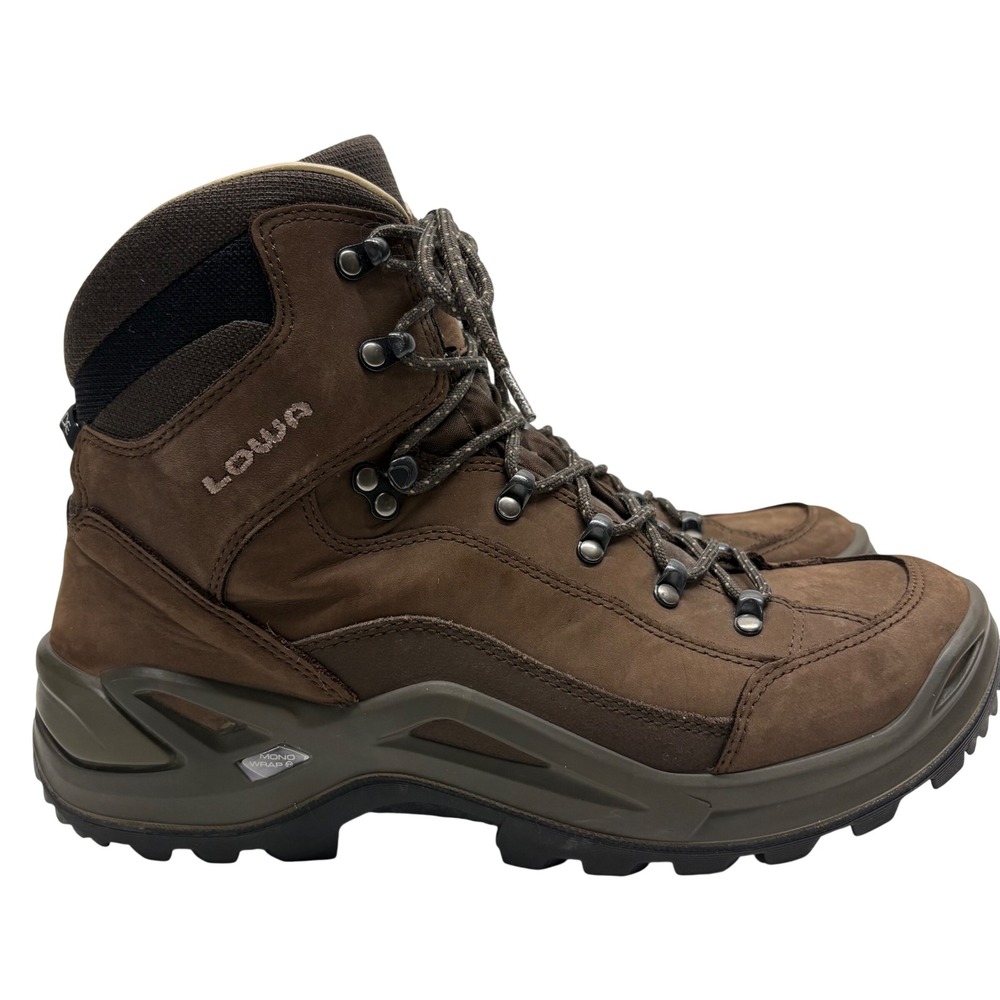 Lowa Renegade LL Mid Hiking Boots Mens 11.5 Brown Leather Outdoors Trail